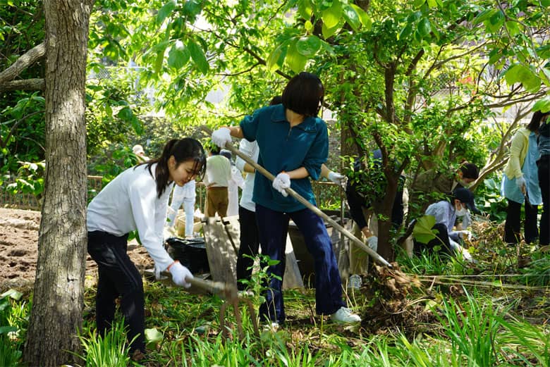 食の循環型学習　作業風景