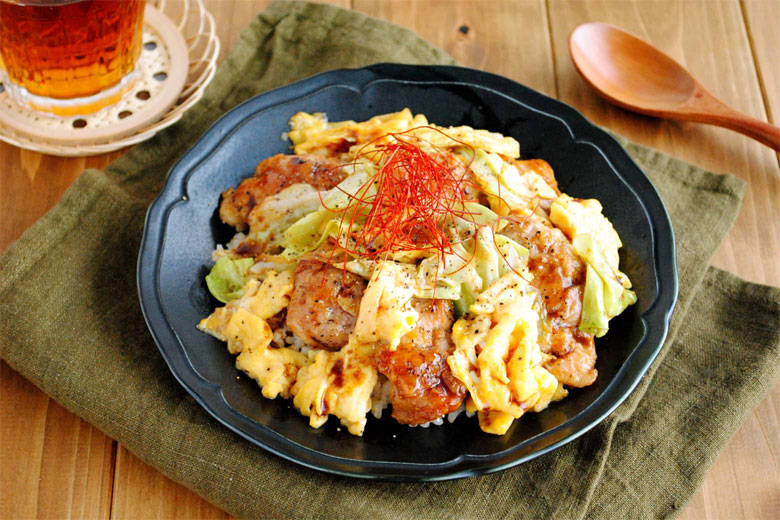 高たんぱく！とり玉丼