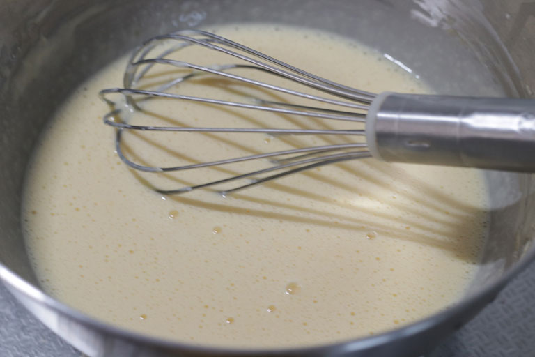 「炊飯器で簡単♪スライスチーズでできる！米粉のチーズケーキ」作り方6画像