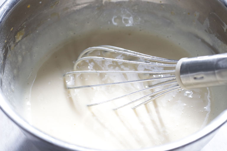 「炊飯器で簡単♪スライスチーズでできる！米粉のチーズケーキ」作り方7画像