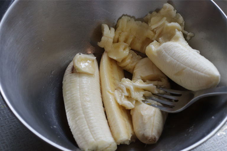 「みんな大好き！バナナの米粉パウンドケーキ」作り方2画像
