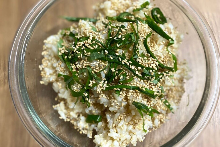 「【大葉香るごまみそ焼きおにぎり】カリッと味噌だれ香ばしい」作り方1画像