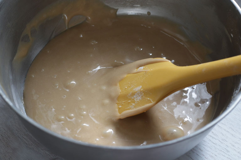 「朝ごはんにも♪黒糖とさつまいもの米粉ケーキ」作り方4画像