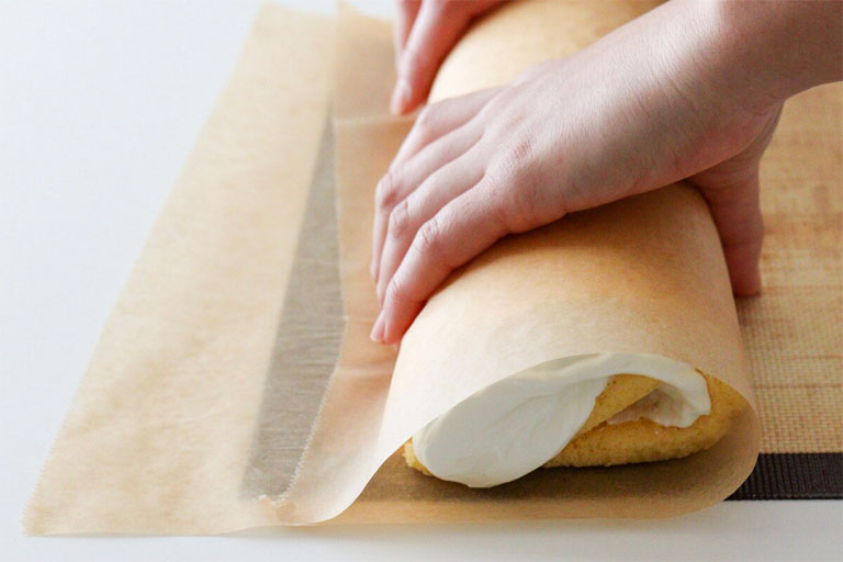 「【グルテンフリー】米粉のロールケーキ」作り方10画像