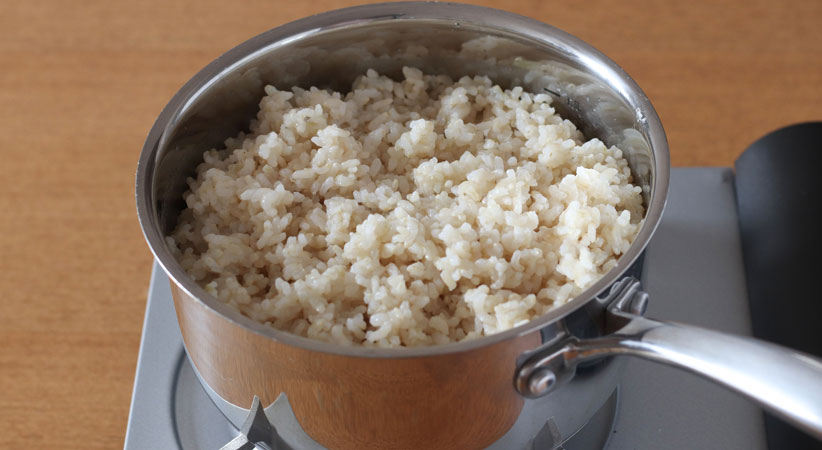 「金芽ロウカット玄米の鍋炊飯」画像