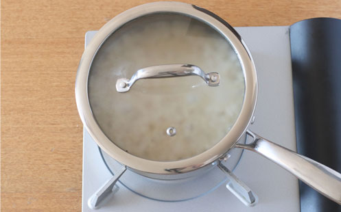 「金芽ロウカット玄米の鍋炊飯」作り方5画像