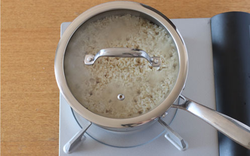 「金芽ロウカット玄米の鍋炊飯」作り方6画像