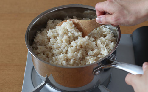「金芽ロウカット玄米の鍋炊飯」作り方7画像