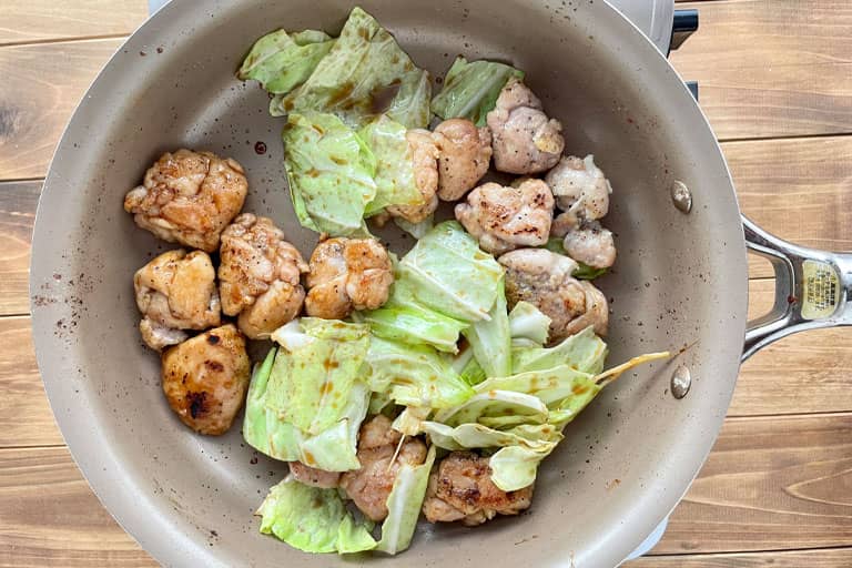 「高たんぱく！とり玉丼」作り方3