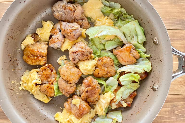 「高たんぱく！とり玉丼」作り方4