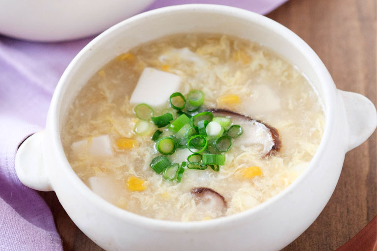 「おかゆで作る中華風コーンスープ」作り方画像6